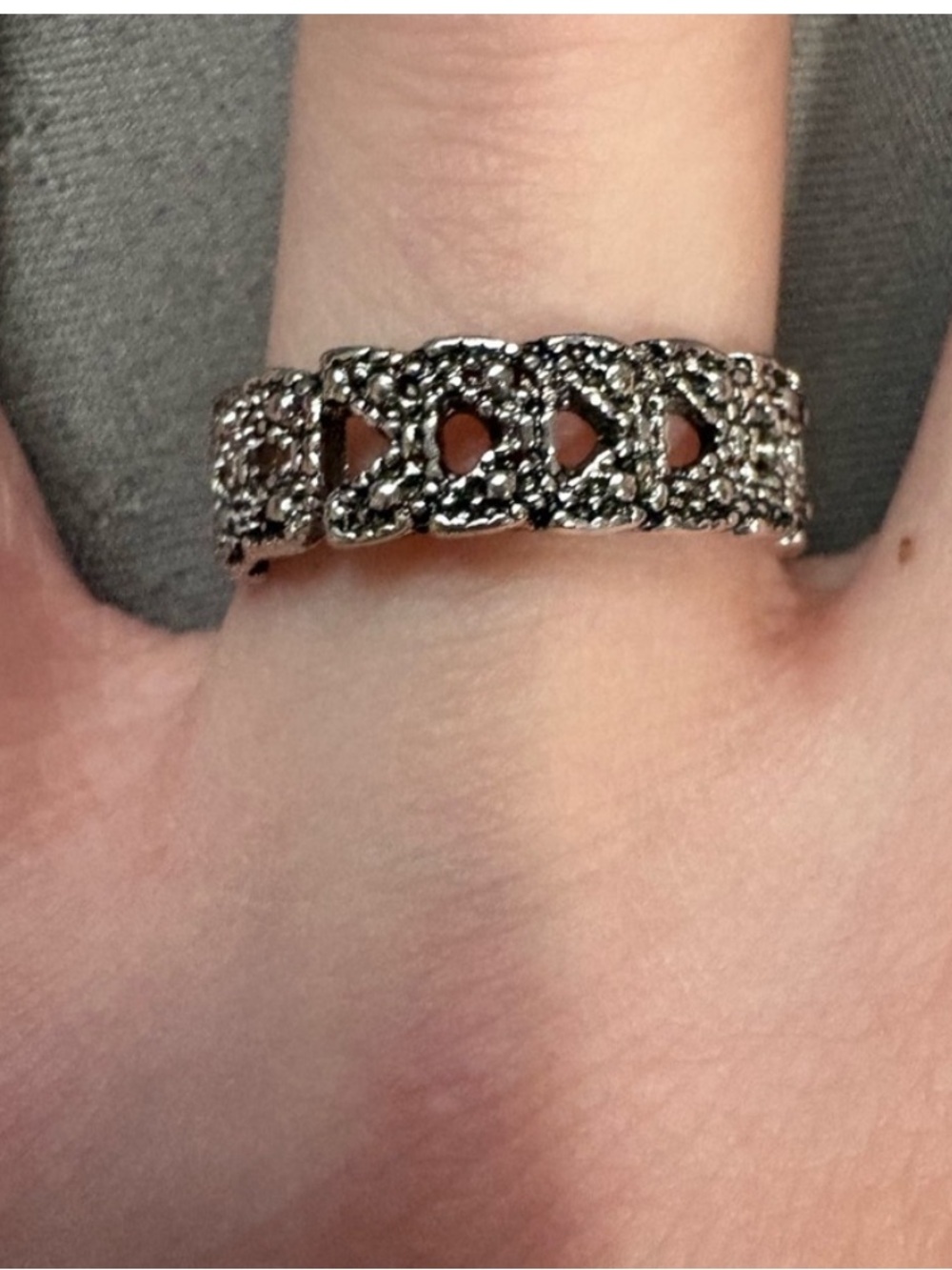 3 for $14 Elegant Silver Ring size 8